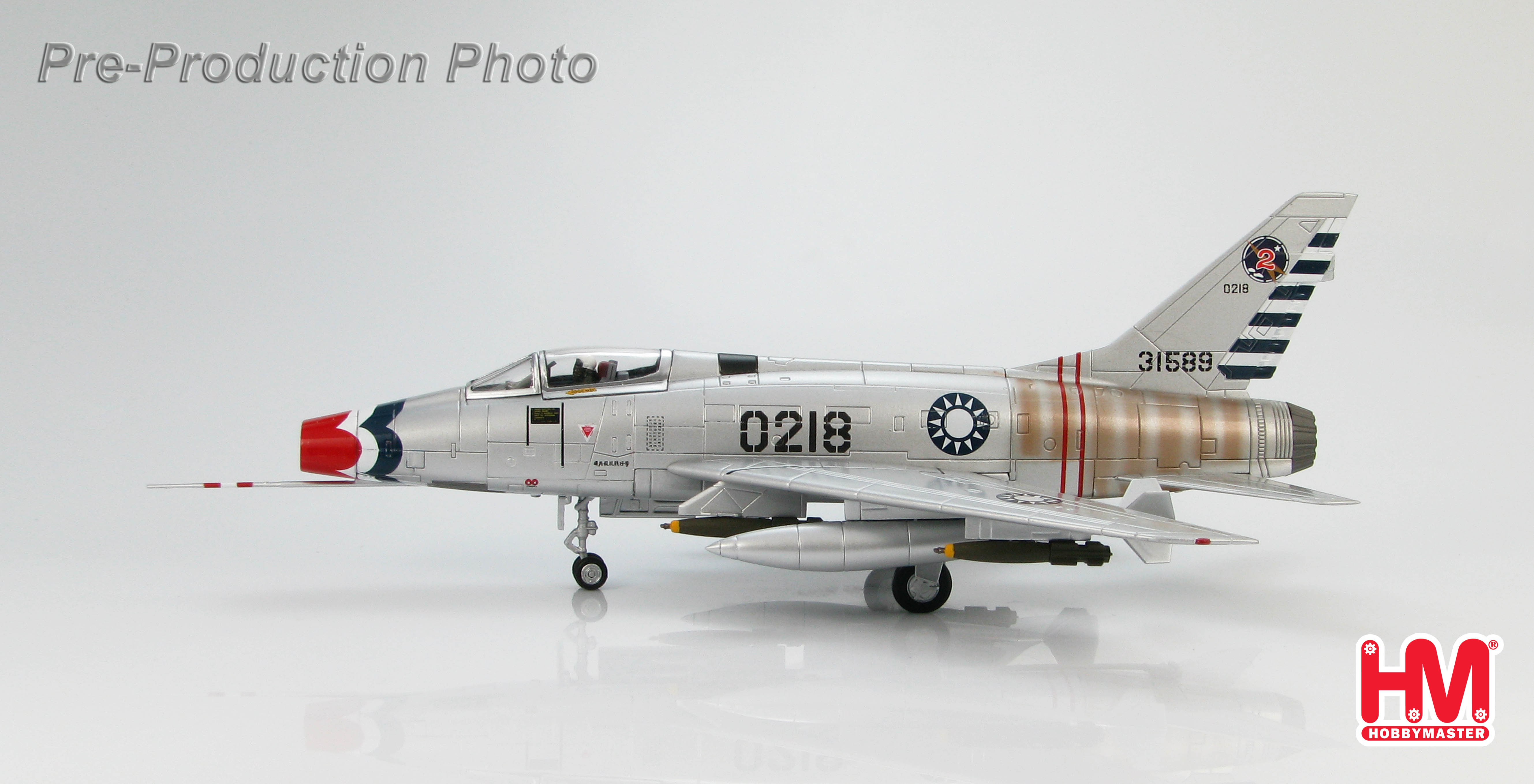 F-100A Super Sabre 0218 (sn 53-1589), ROCAF, 1980s