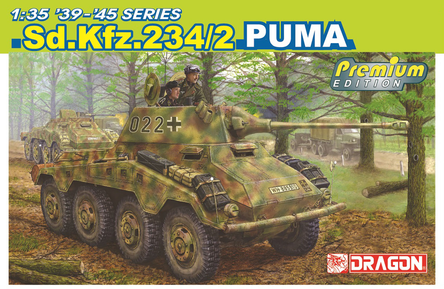 1/35 WW.II ドイツ軍 8輪重装甲車Sd.Kfz.234/2 プーマ アルミ砲身/3D
