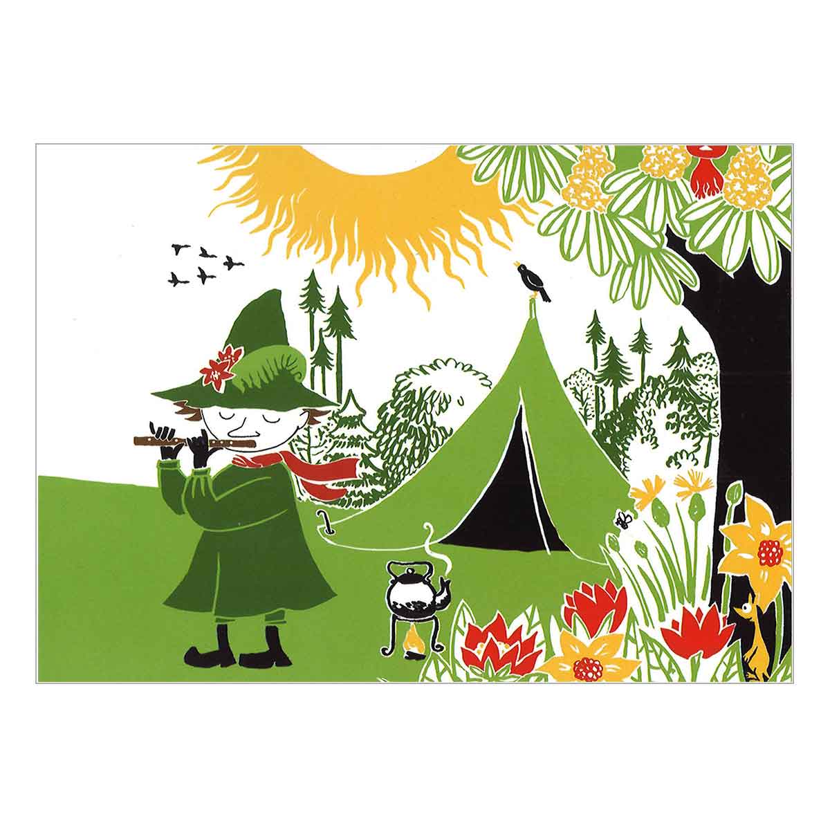 Moomin ムーミン Karto カルト ポストカード ( 笛を吹くスナフキン