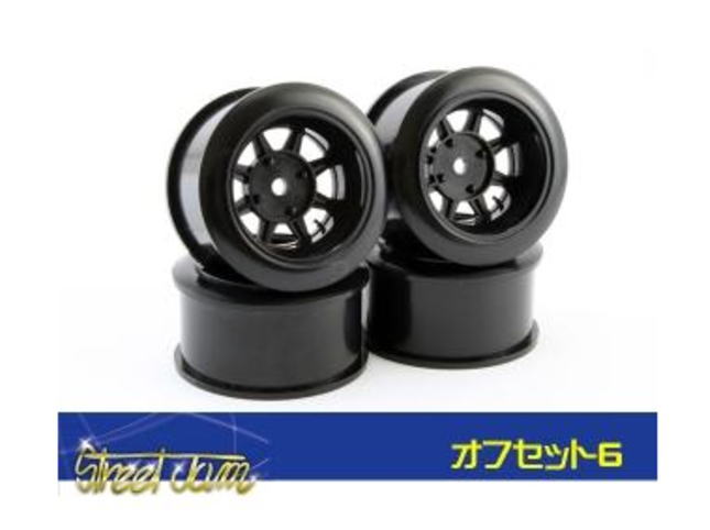 ストリートジャム STWHS06B 覇夜刺黒 ホイール オフセット6 タムタム