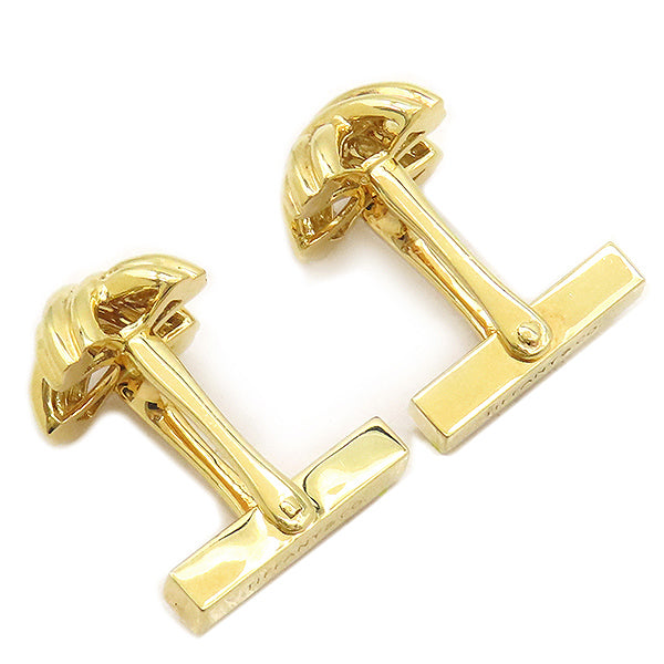 P235 TIFFANY&Co. ティファニー カフス 14KT シルバー ボタン ゴールド