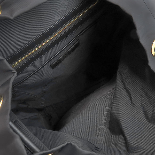 バーバリー BURBERRY チェーン バックパック ブラック×ブラウン