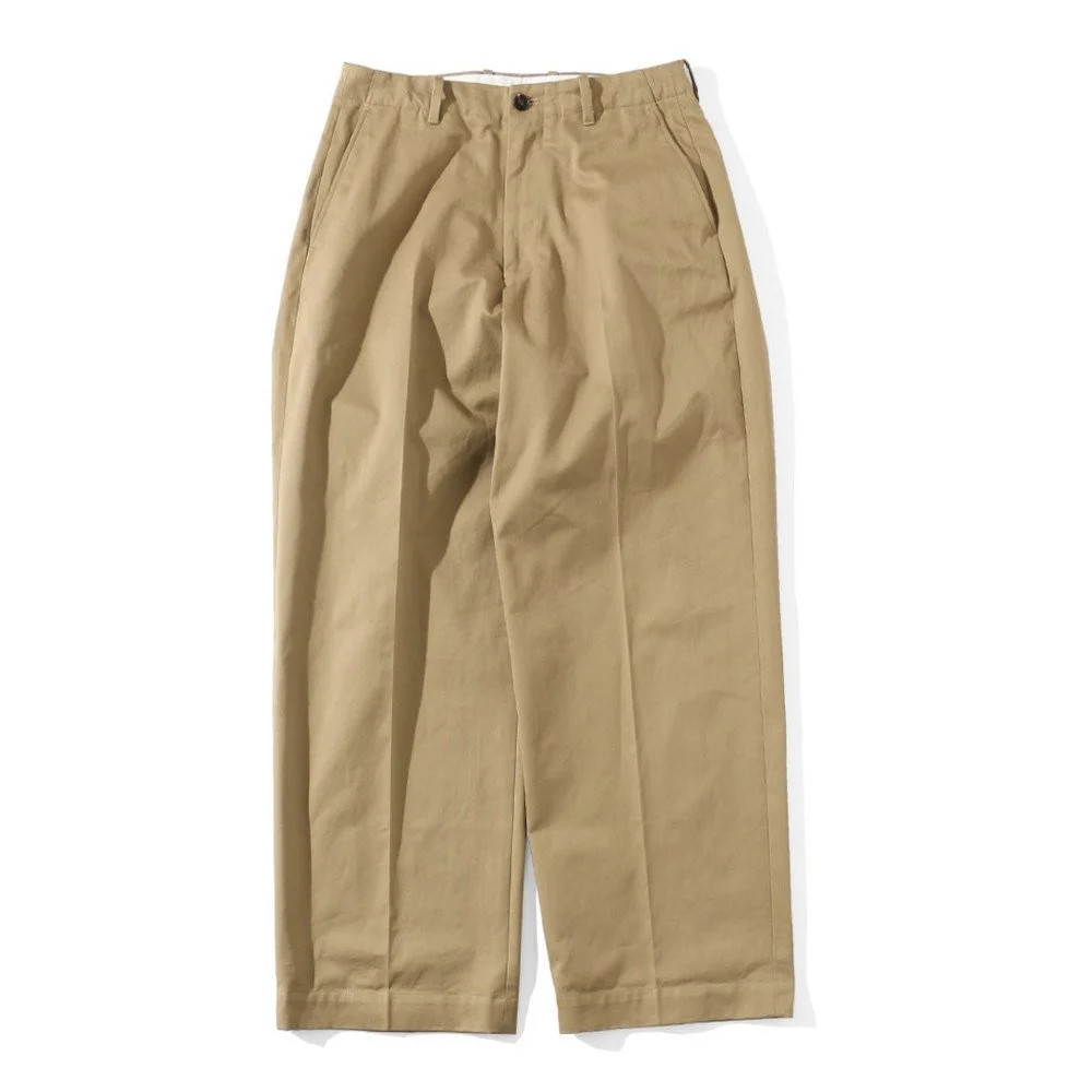 UNIVERSAL PRODUCTS / NO TUCK WIDE CHINO TROUSERS | HOUSE BY