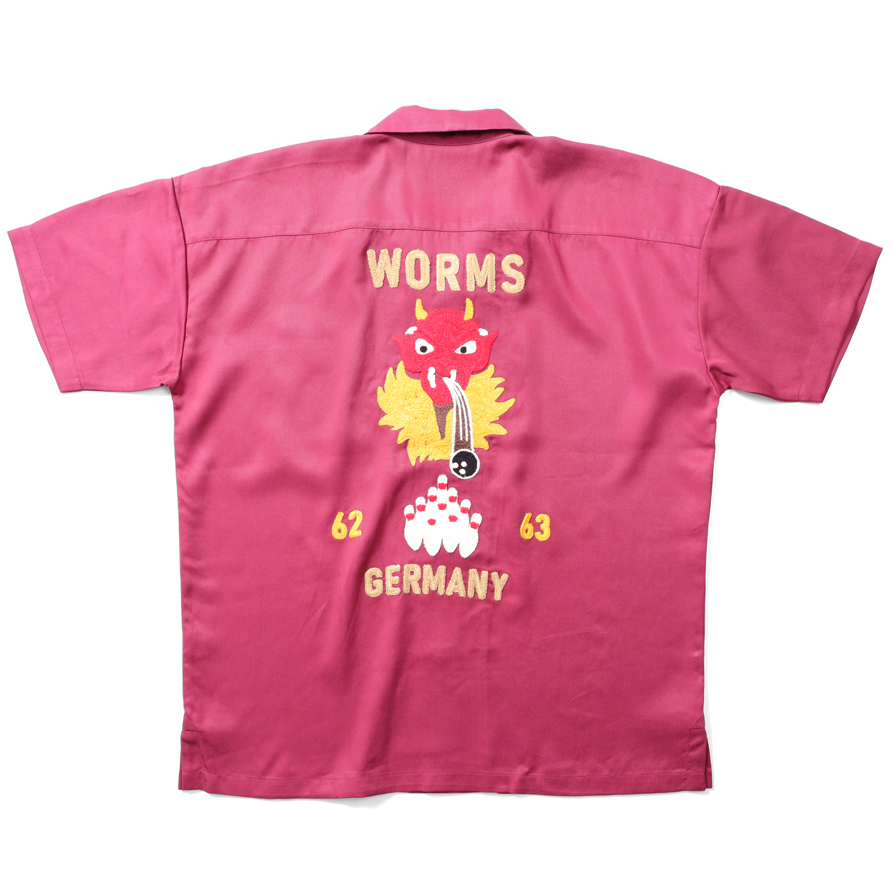 Pink Dragon Rockabilly シャツ ボウリングシャツ Pink Dragon