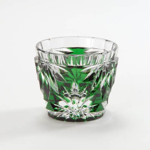 江戸切子 堀口硝子 最高級 金彩ダイヤ文四ツ碗（大） 商品紹介 |