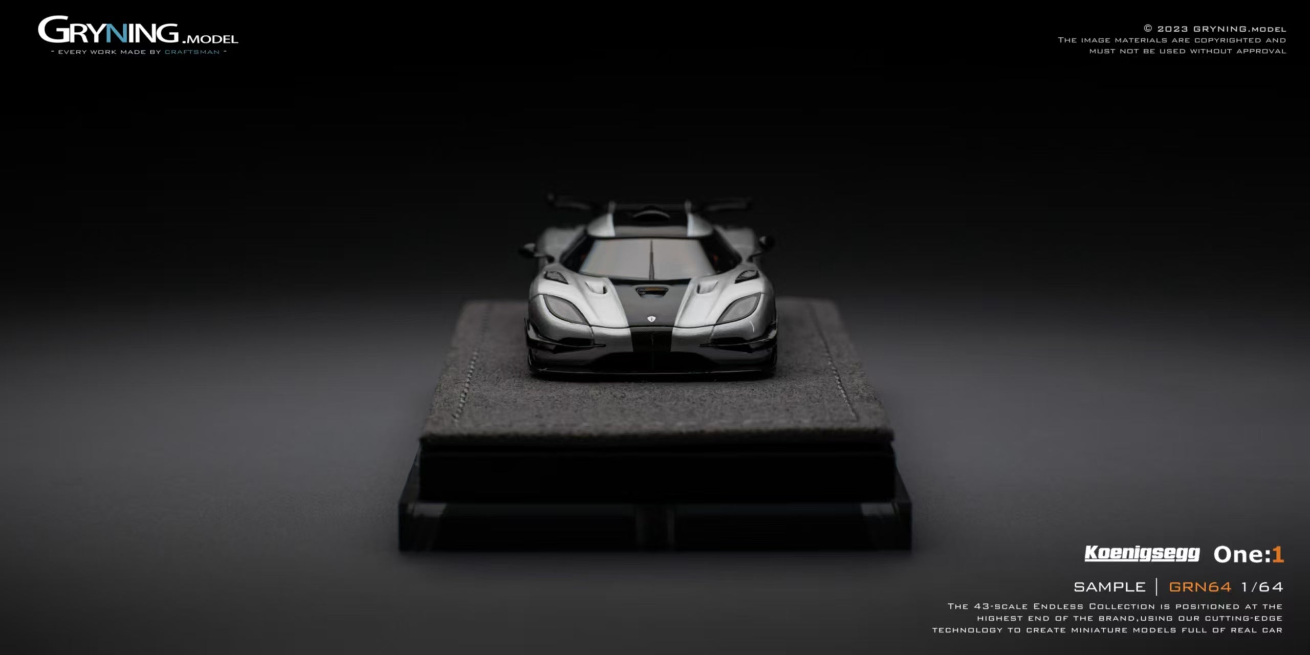 GRYNING Model 1:64 GRN 64 Koenigsegg One:1 (2 Colors) – Horizon