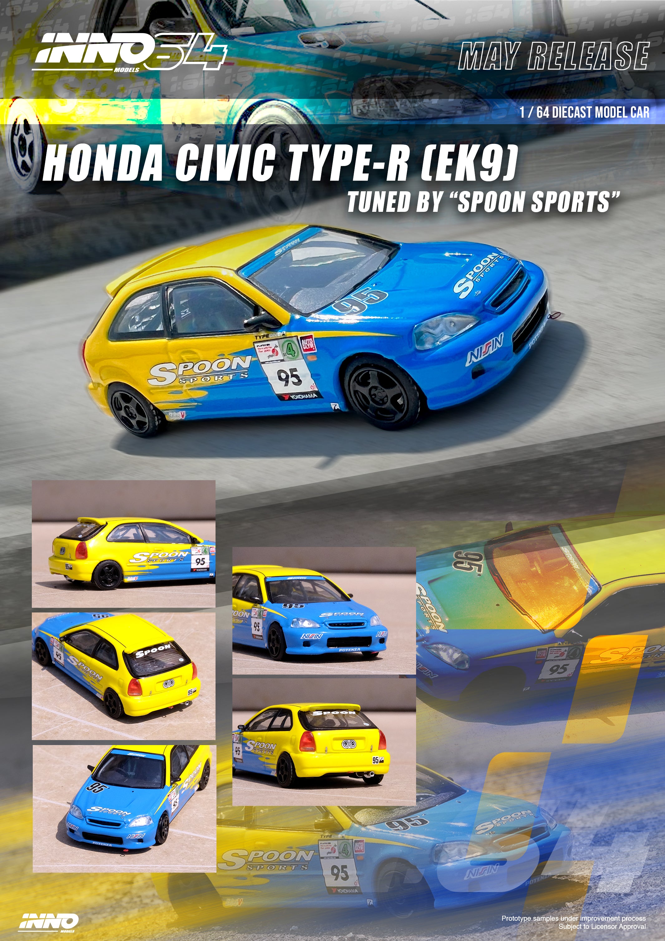 INNO64 1/64 Honda Civic EK9 Thailand 限定 1:64 Inno64 Honda Civic