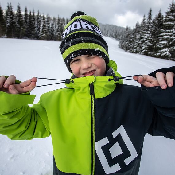 Damien Youth jacket - lime green - Horsefeathers