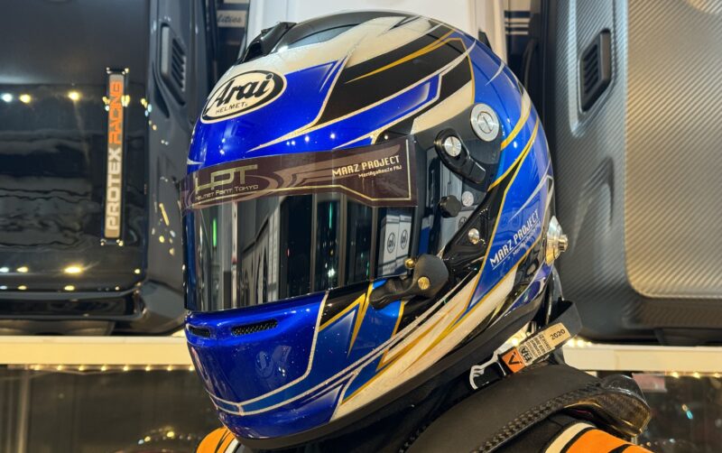 ヘルメット アライ | ペイント “ブルー×ブラック×ホワイト ゴールド