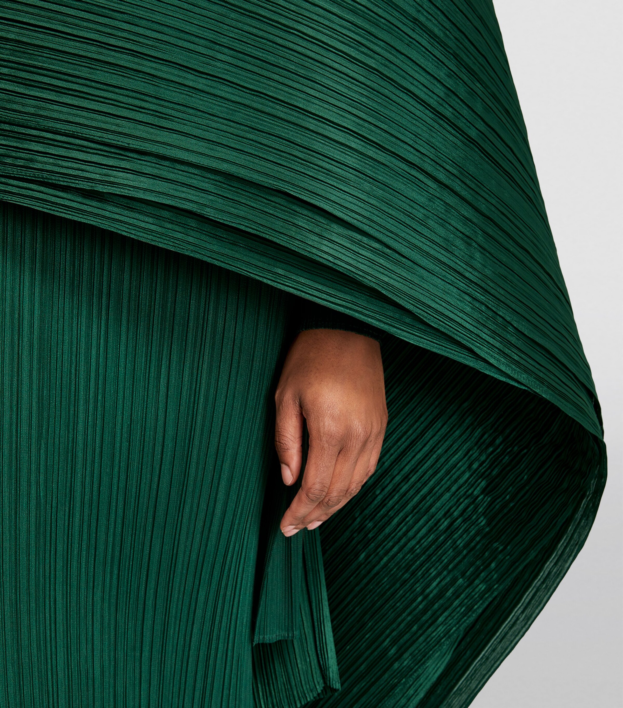 Pleats Please Issey Miyake Green Basics Madame-T Stole | Harrods SA