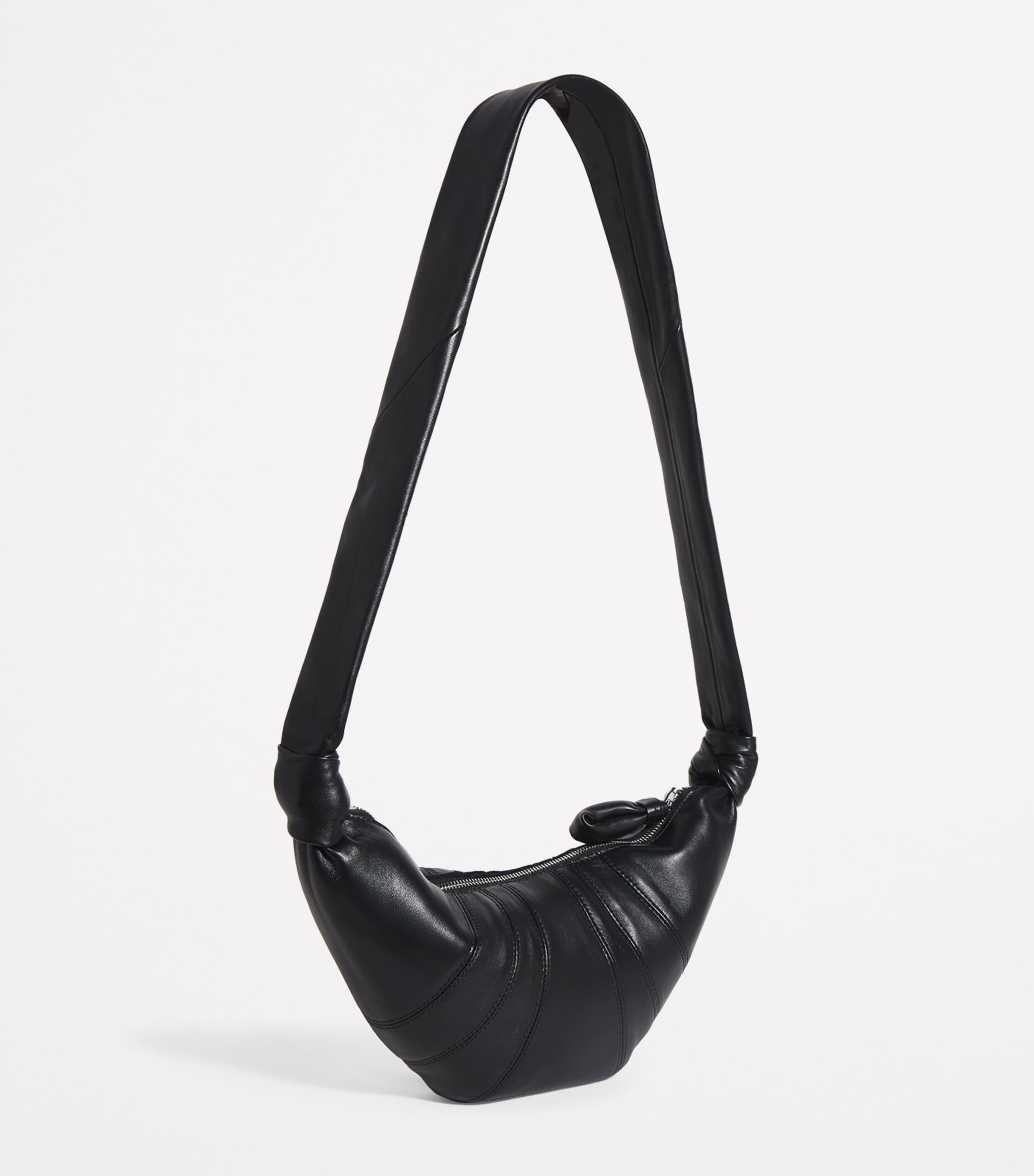 Lemaire Black Small Nappa Leather Croissant Cross-Body Bag