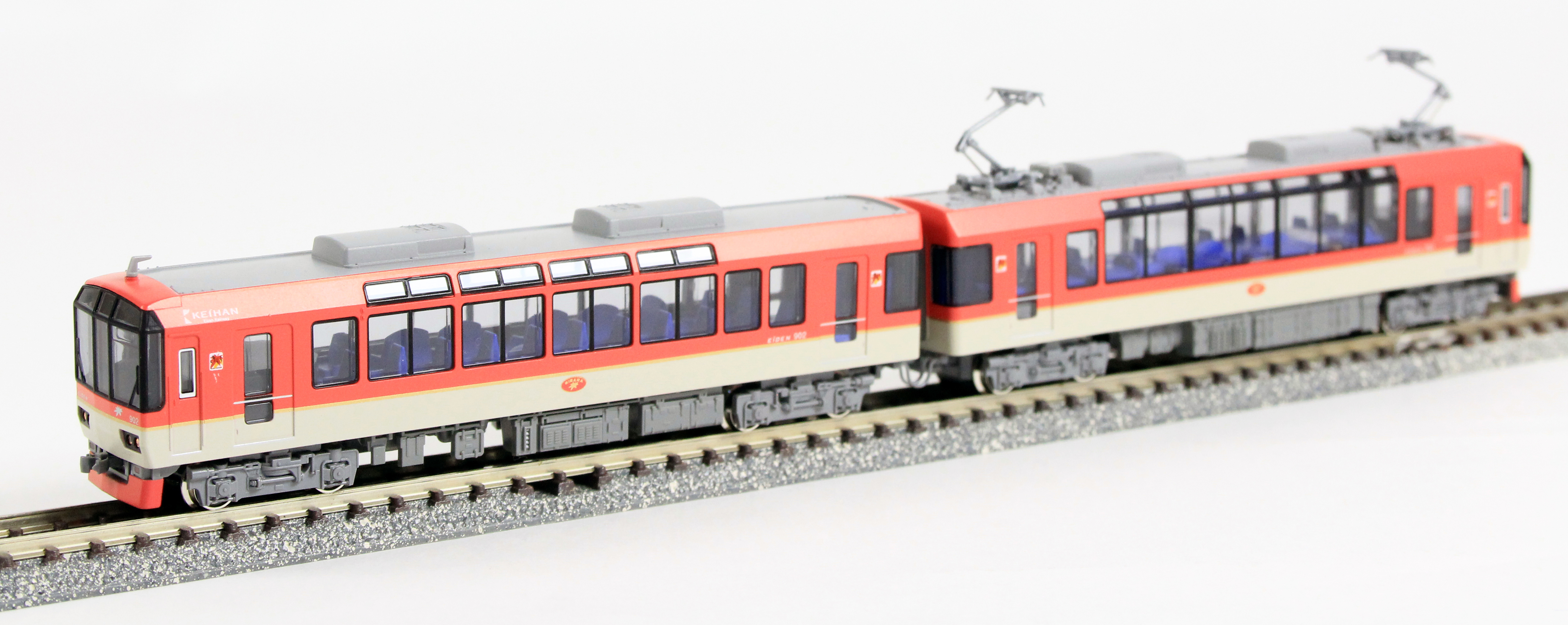 KATO 10-411 叡電900系「きらら」メープルレッド10-411/412 叡電900