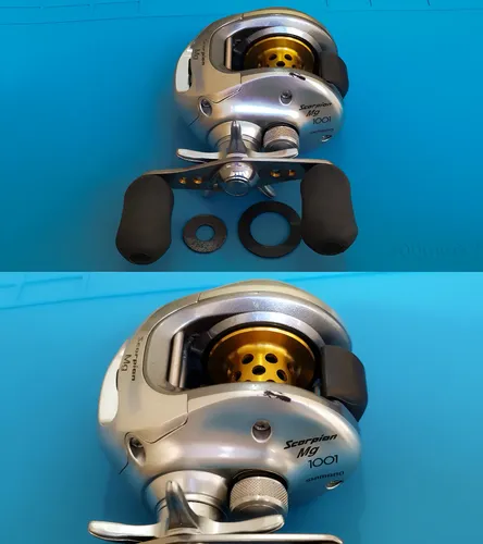 Carretilha Shimano Scorpion Mg 1001 / Japan Prateado Esquerdo