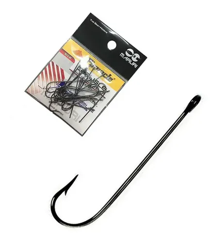 Anzol Pinnacle Carlisle Preto Black - Haste Longa N02 C/20un