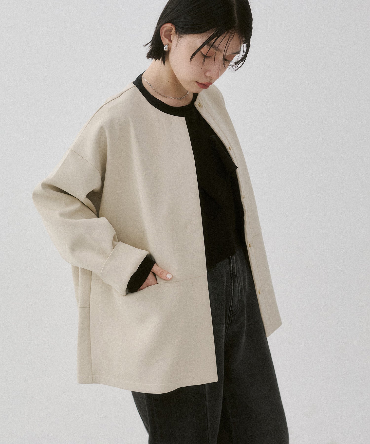 ダンボール ノーカラーコート