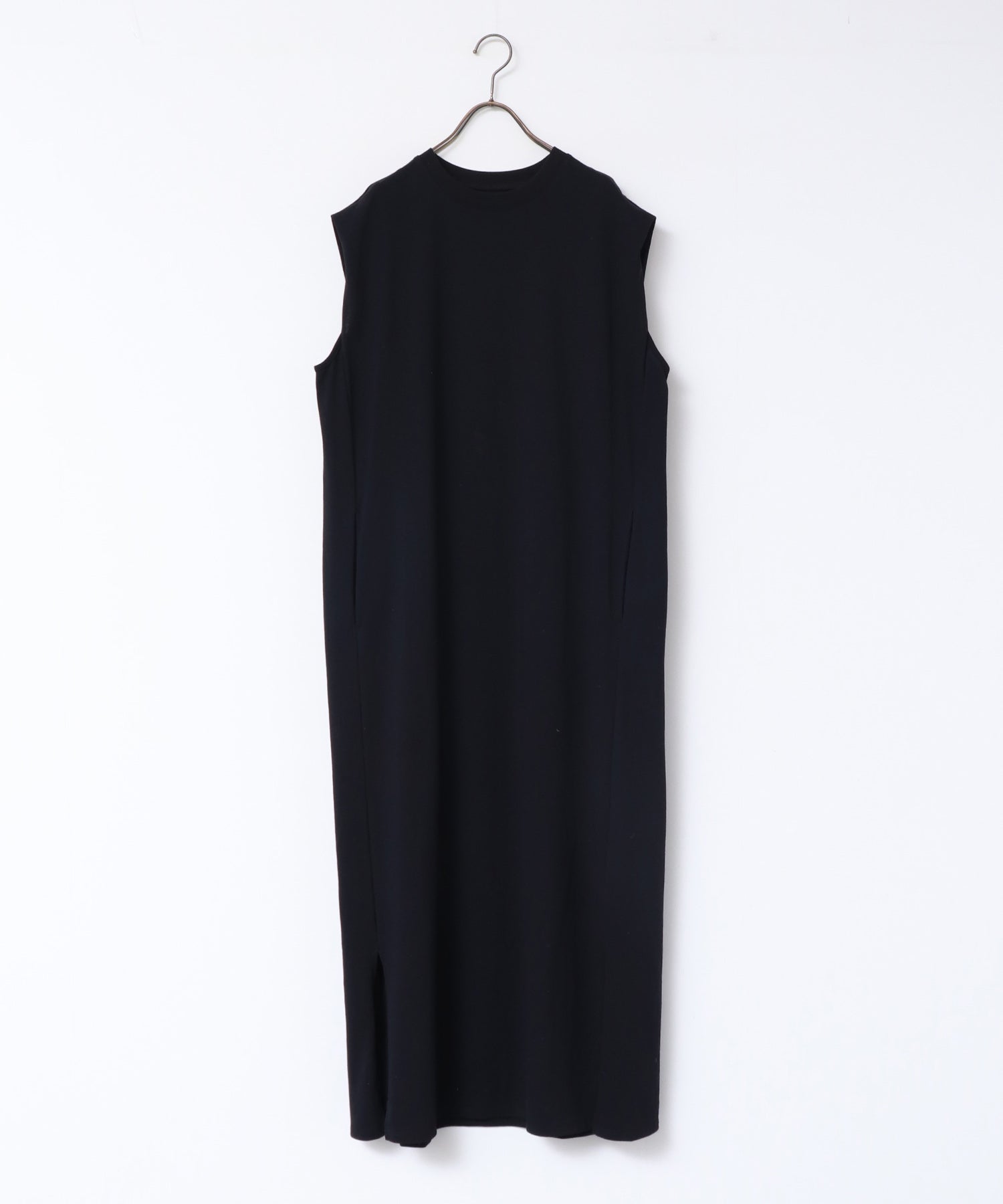 WAAC ワック ノースリーブ ジップワンピース ブラック系 2