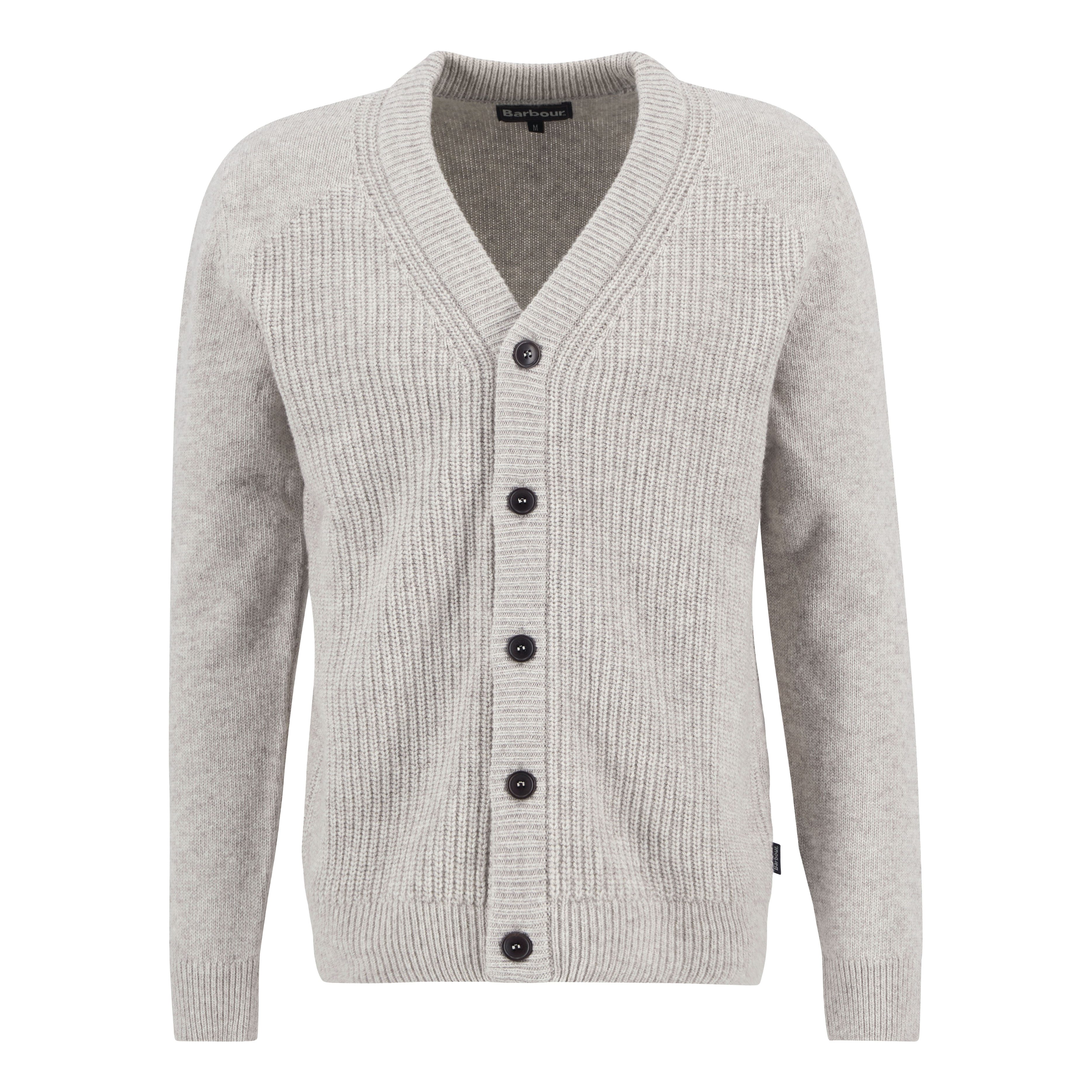 Barbour Mainland Knitted Cardigan - Mist | Cardigan Sweaters