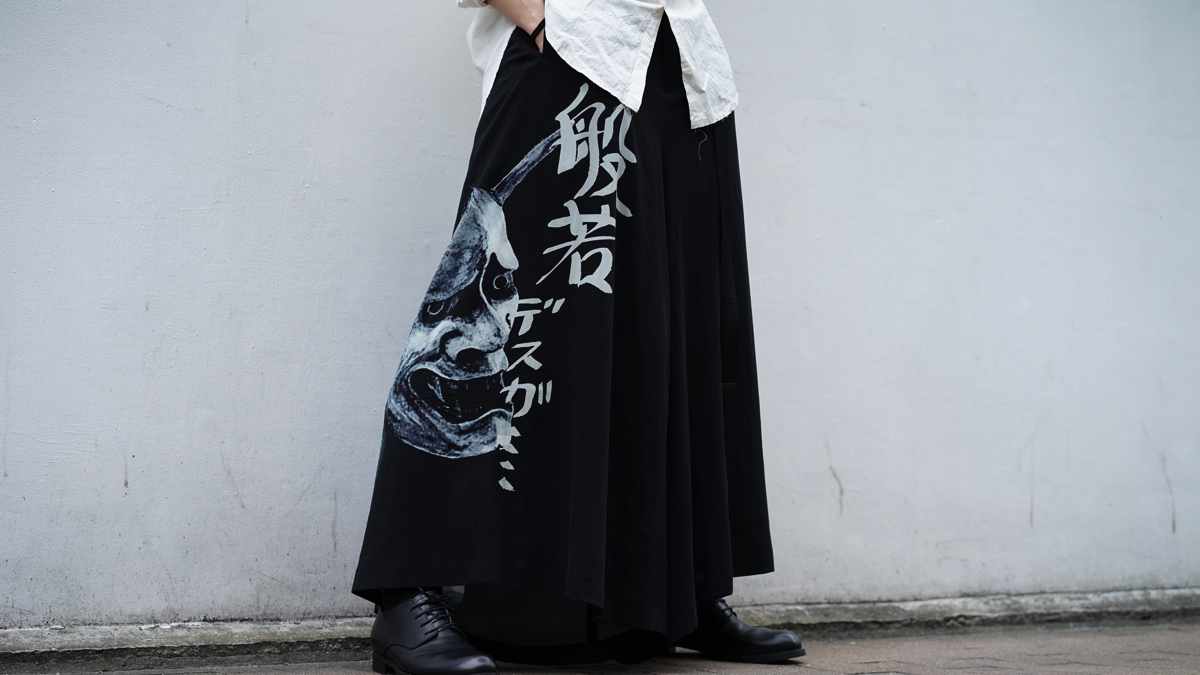 YOHJI YAMAMOTO【BLACK Scandal】Wisdom Flared Pants | HUES 福岡