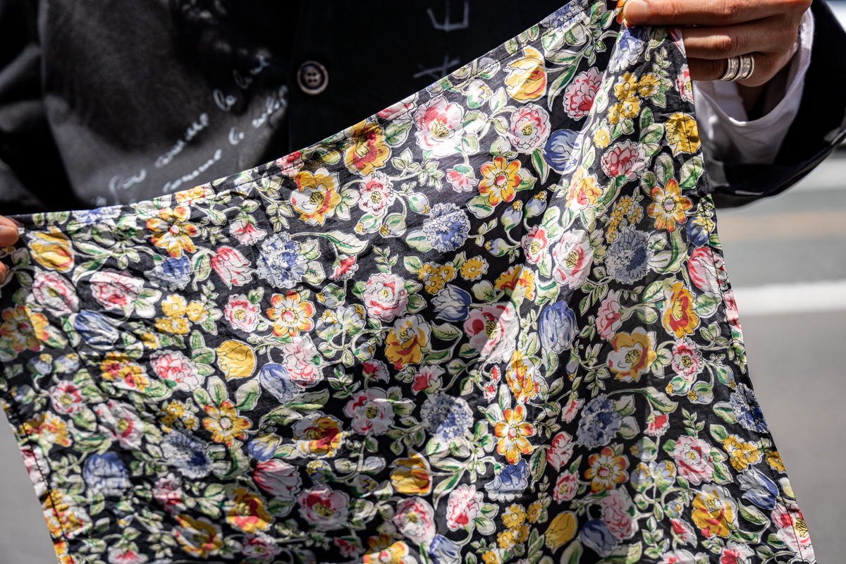 ARCHIVIO J.M.Ribot 2022SS Flower Silk Scarf | HUES 福岡セレクト