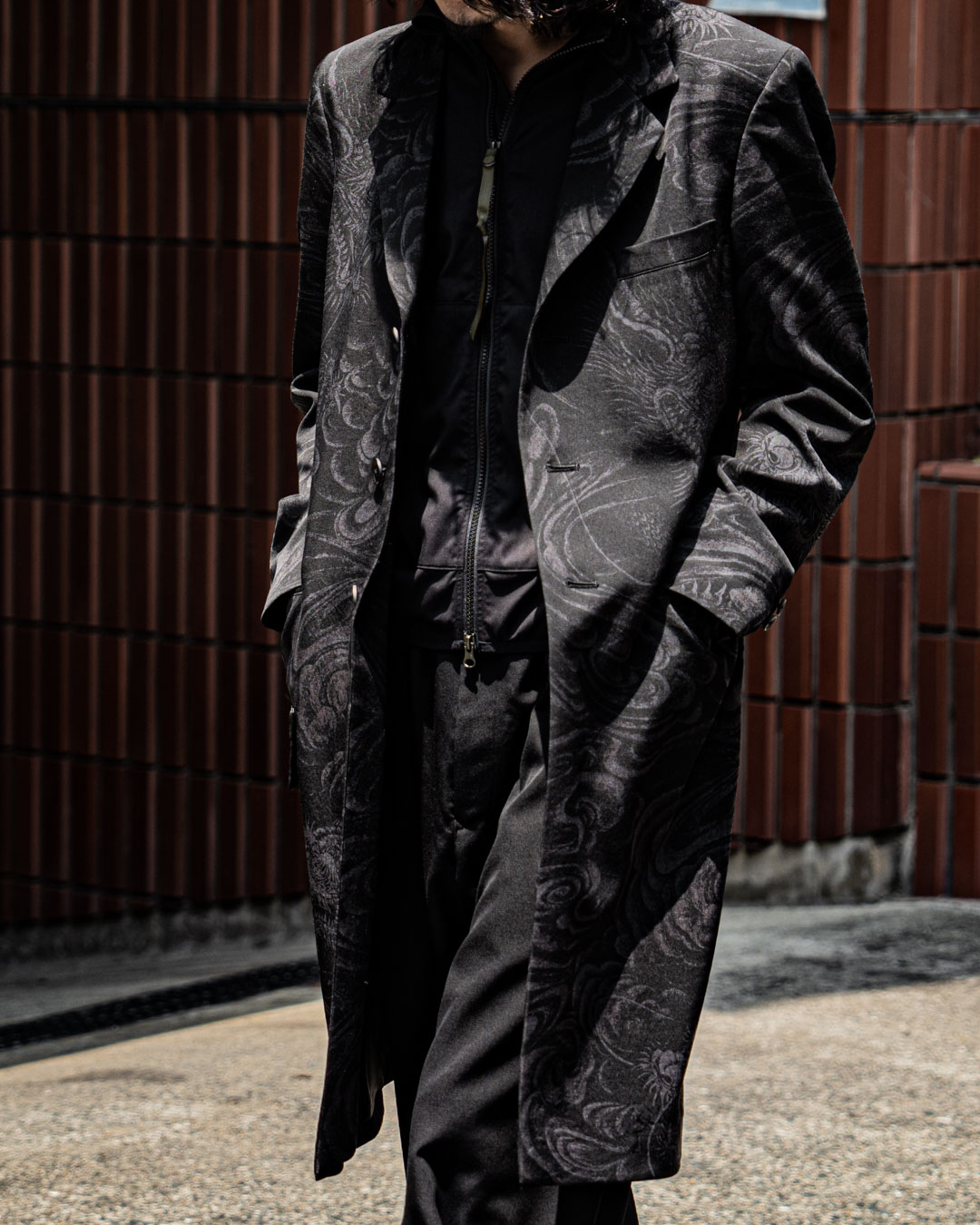 ヨウジヤマモト 2022AW 龍抜染Dr.ジャケット | HUES 福岡セレクトショップ