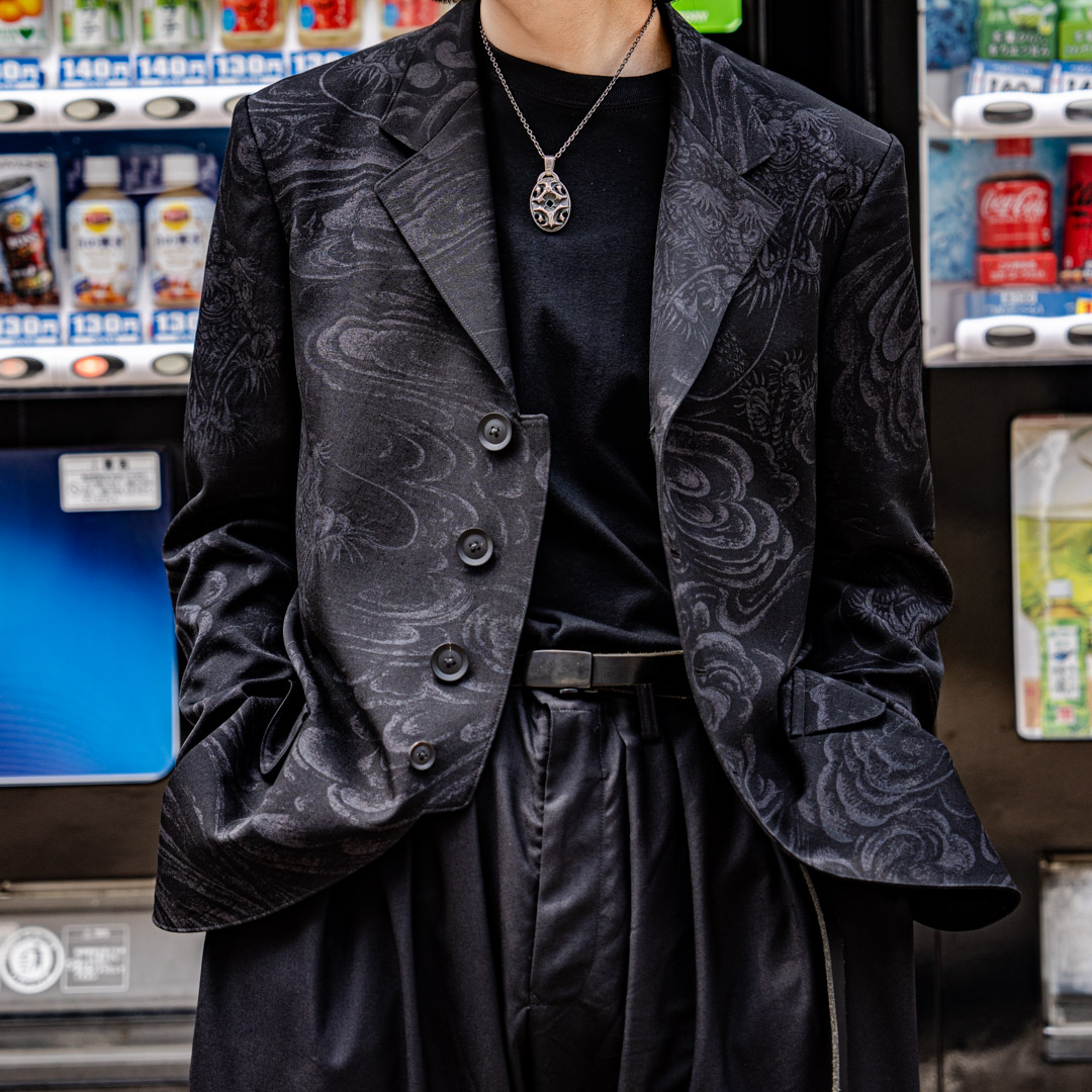 がぶらす yohji yamamoto pour homme 抜染コート がぶらす yohji