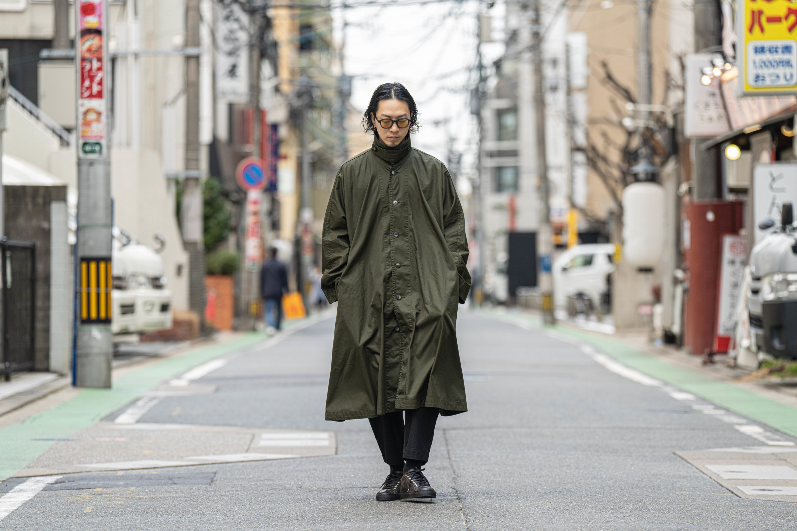 ポータークラシック Porter Classic ガウン リネン ノーカラー