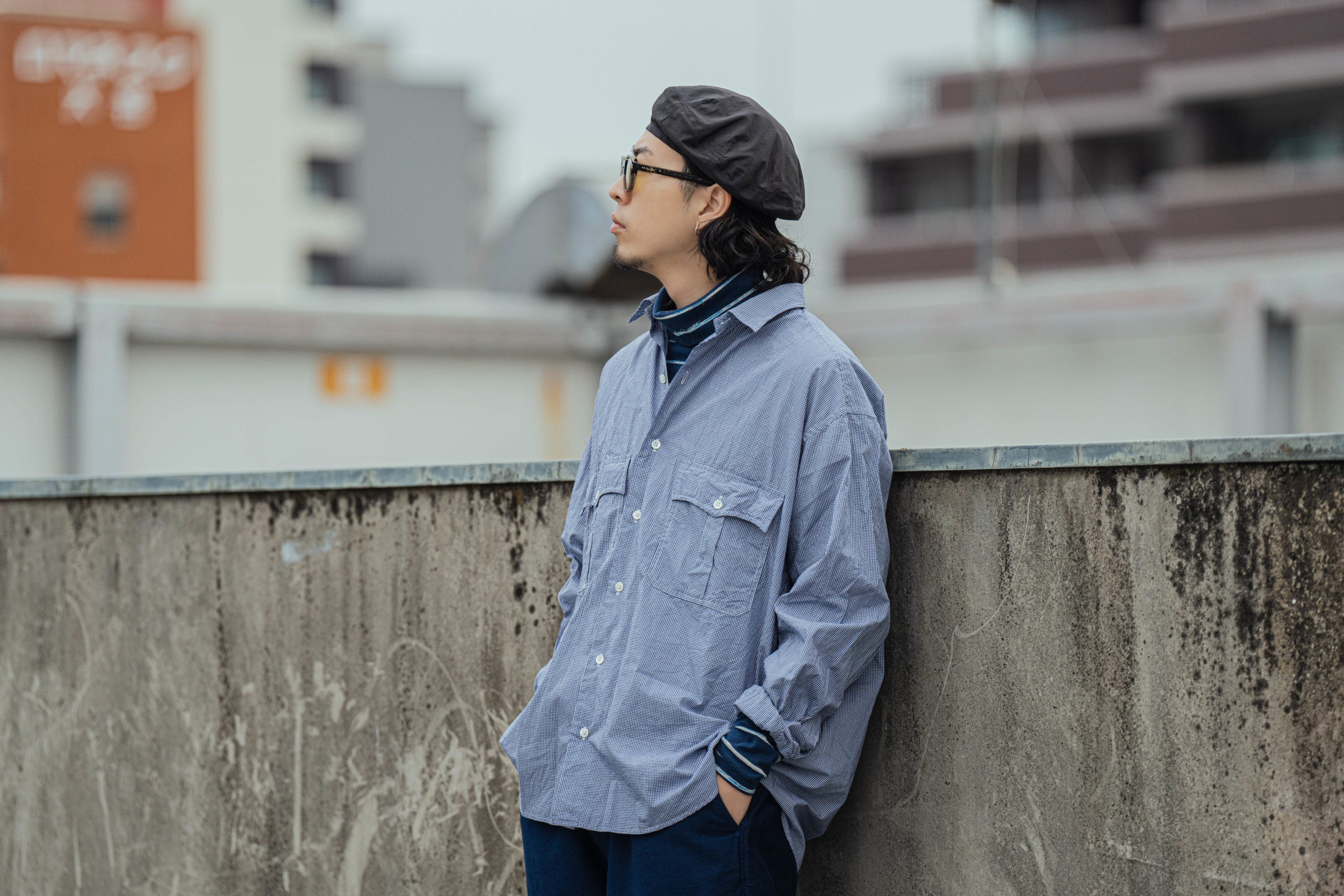 ポータークラシック NEW ギンガム ロールアップシャツ | HUES 福岡