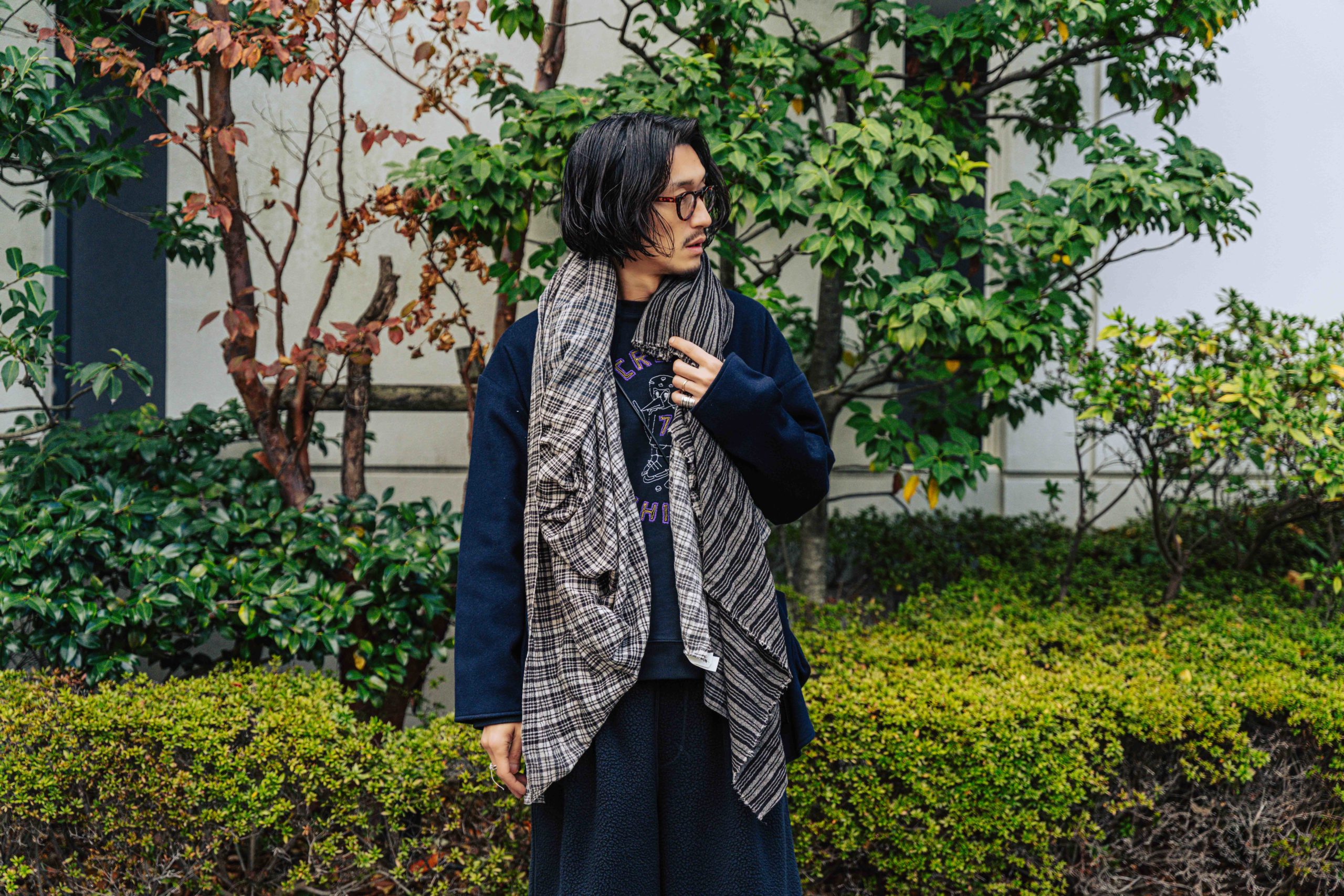 トゥーグッドのエクスプローラスカーフ | HUES 福岡セレクトショップ