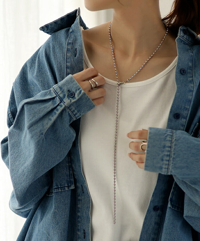 アレルギー対応 『 サージカルステンレス 』 ネックレス シルバー 錆び