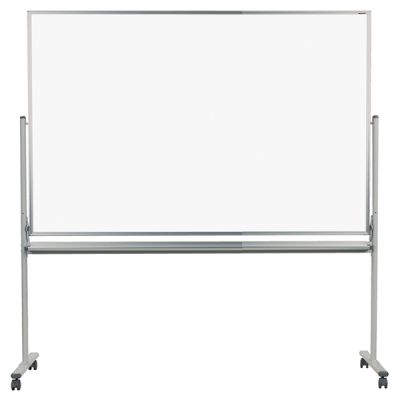 ホワイトボード片面脚付 MAJIシリーズ ホーローホワイト 無地 MH｜馬印