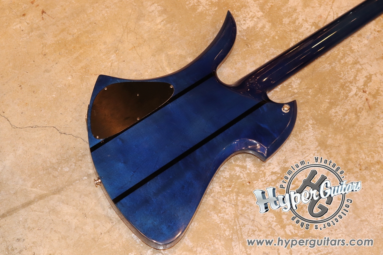 B.C.Rich 80's Mockingbird Bass - リフィニッシュ シースルーブルー