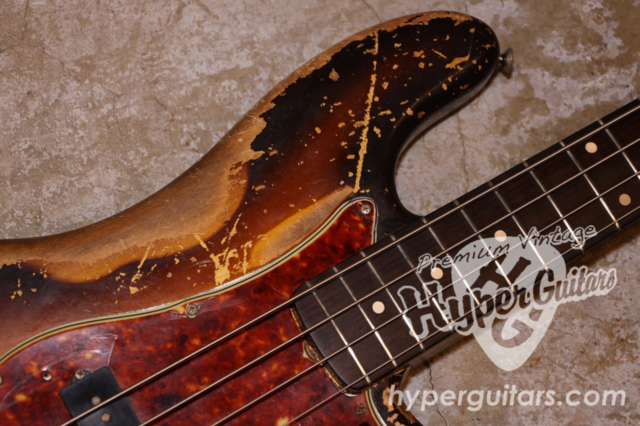 Fender '60 Precision Bass - サンバースト / スラブローズ - ハイパー