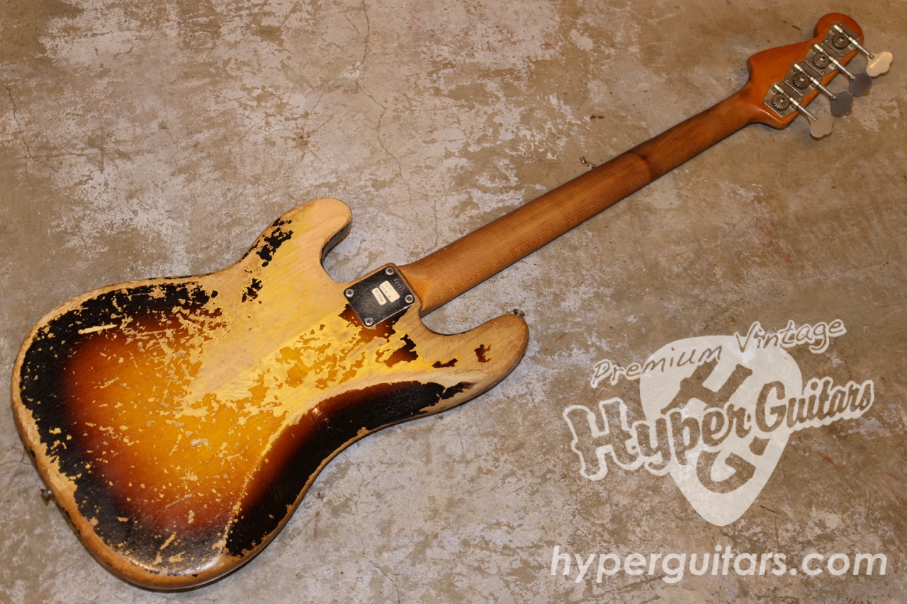 Fender '60 Precision Bass - サンバースト / スラブローズ - ハイパー