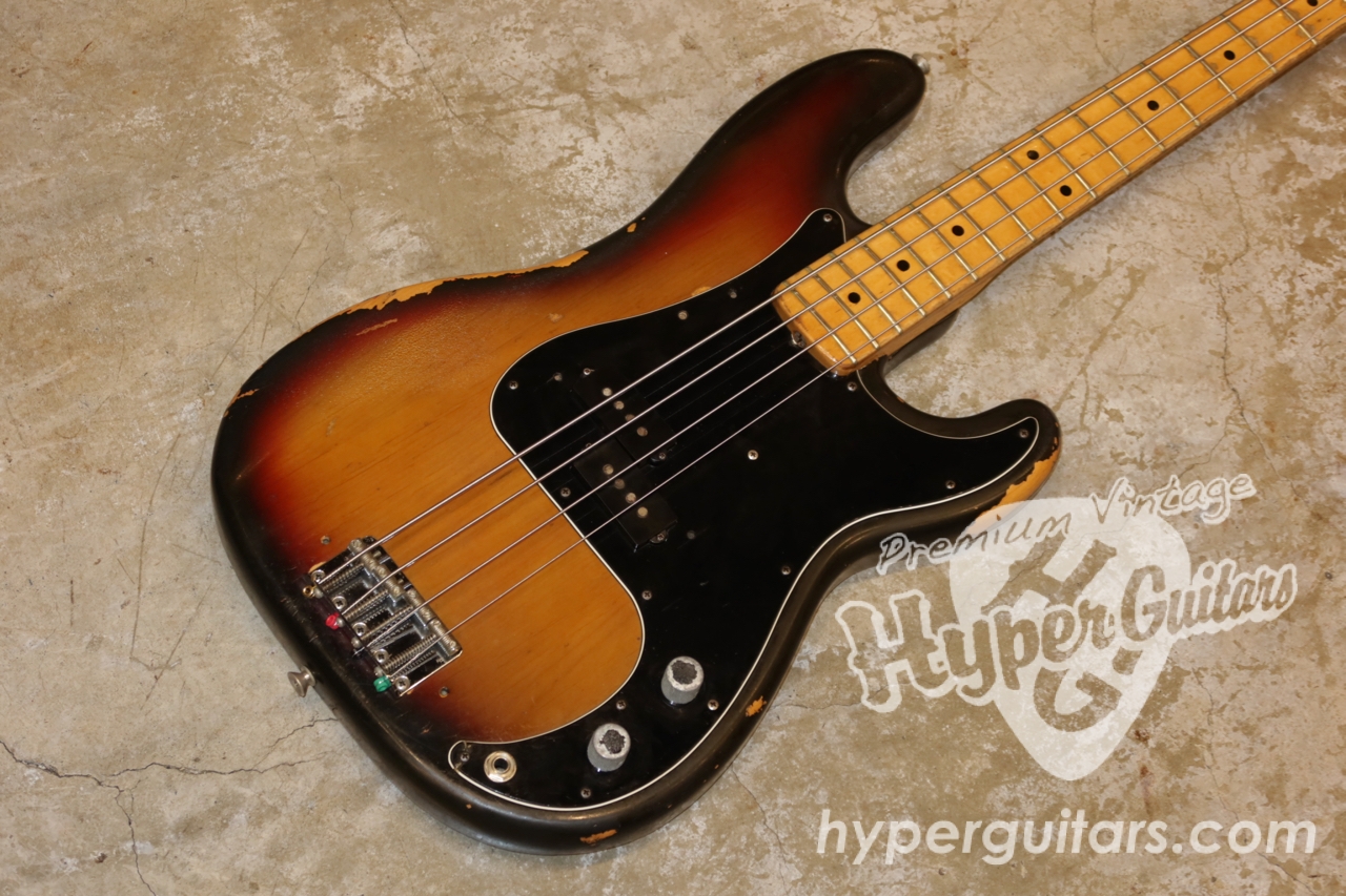Fender '73 Precision Bass - サンバースト / メイプル - ハイパー