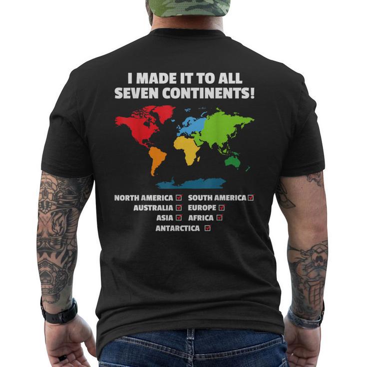 World Traveler Seven Continents 7 Continents Club White Men's T