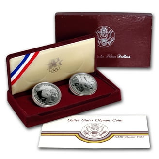 1983 & 1984 3-Coin Commem Olympic Proof Set (w/Box & COA