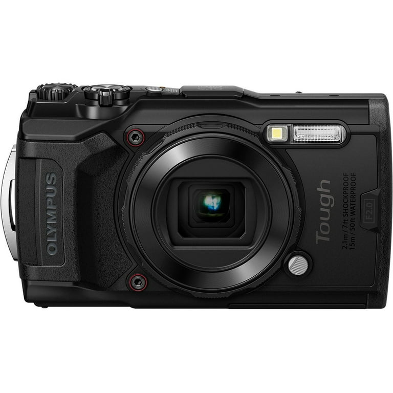 Olympus Tough TG-6 Compact Digital Camera - Black, Shoot, Pro