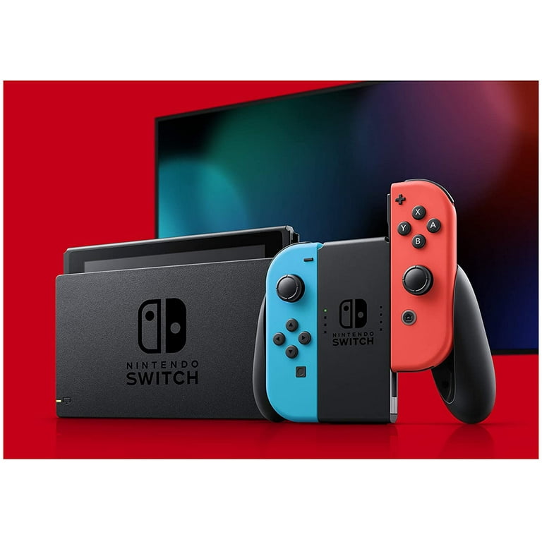 Nintendo Switch Console, Neon Blue and Neon Red Joy-Con, 4.5-9