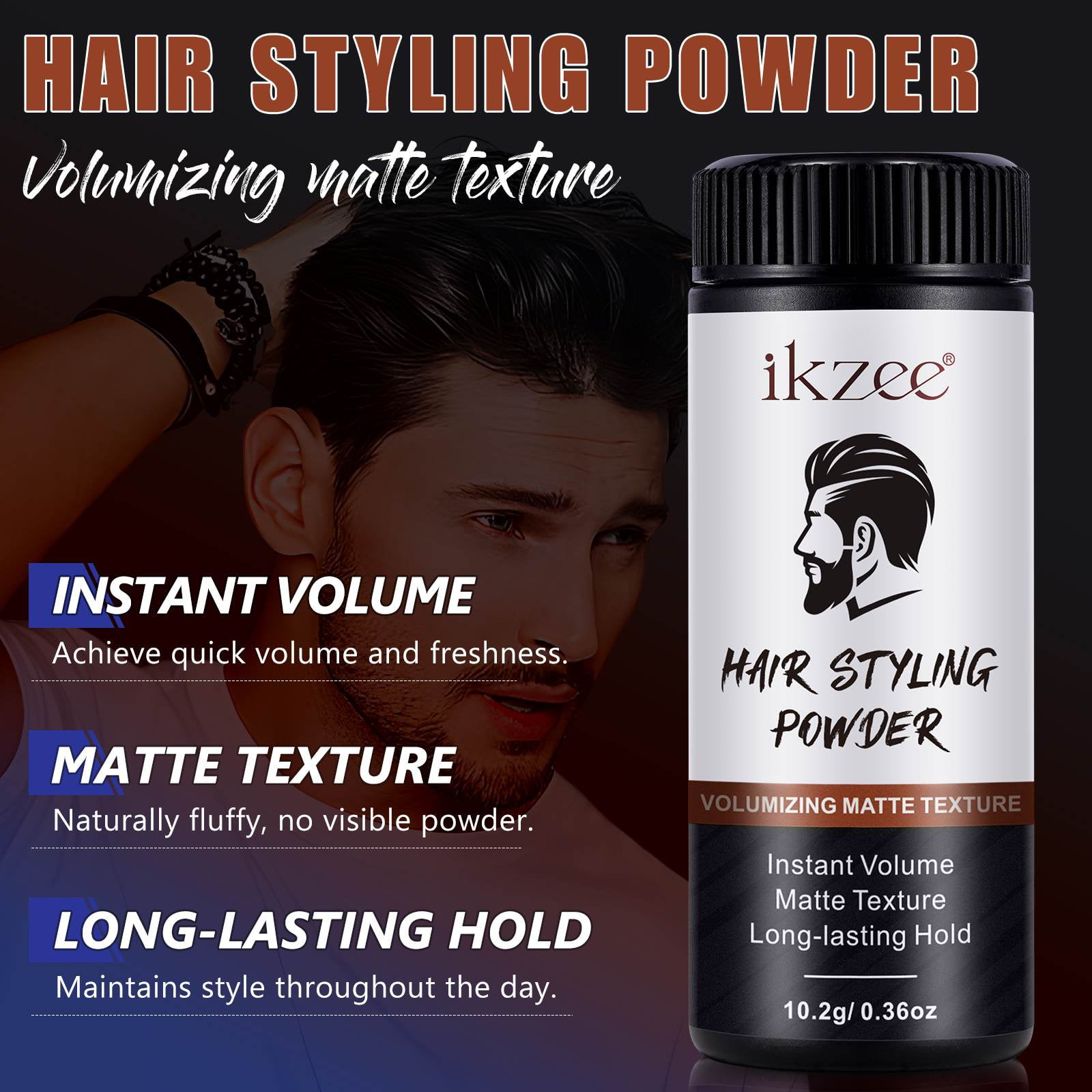 ikzee Hair Styling Powder For All Hair Types, Texturizing and