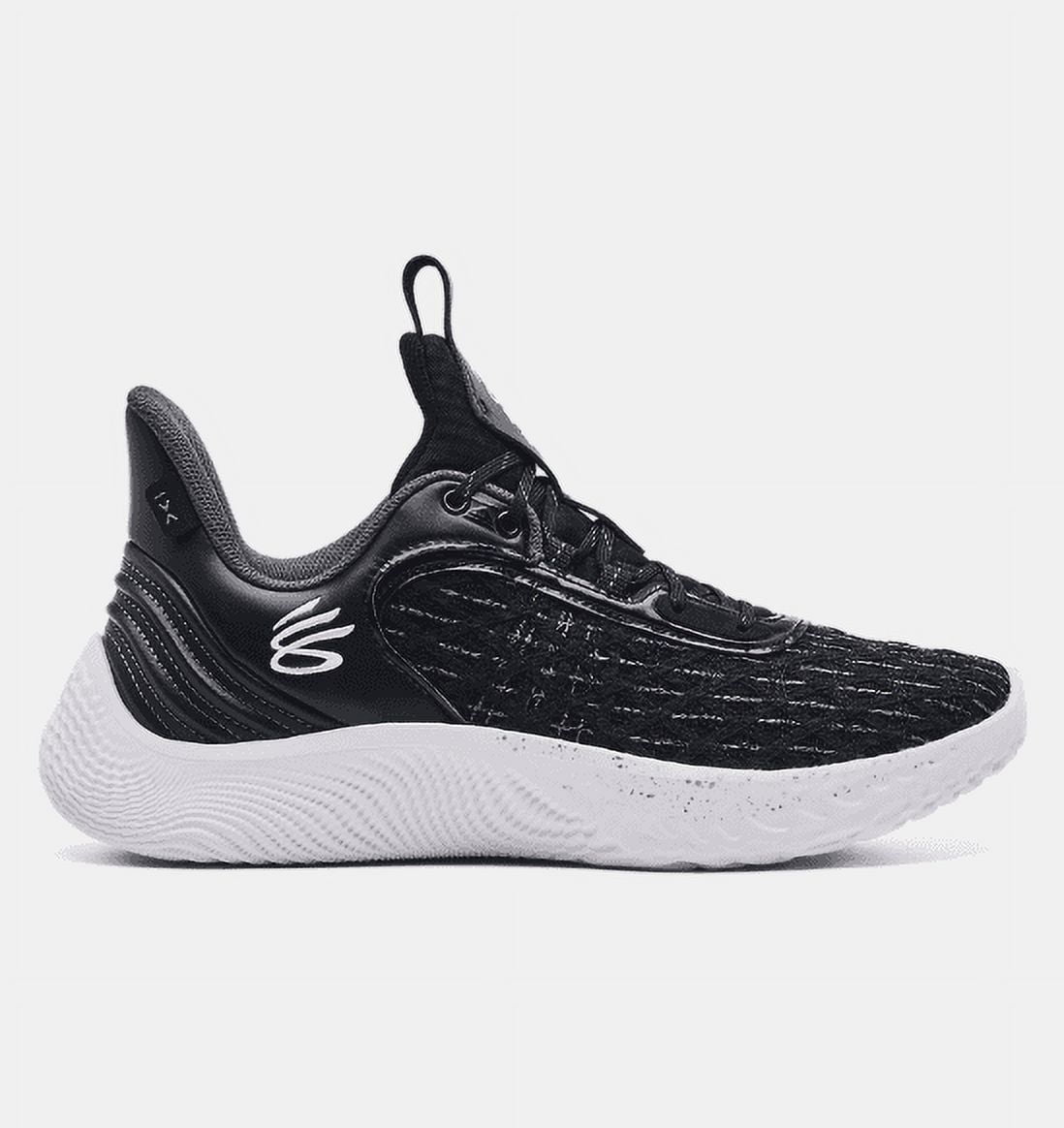 3025631 Under Team Curry 9 Basketball Shoe Unisex Black/White 101