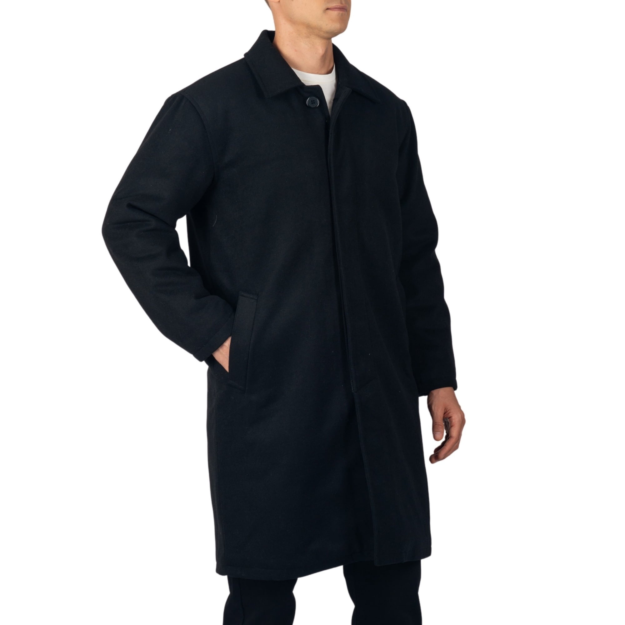 Alpine Swiss Mens Zach Long Winter Overcoat, Knee Length Wool
