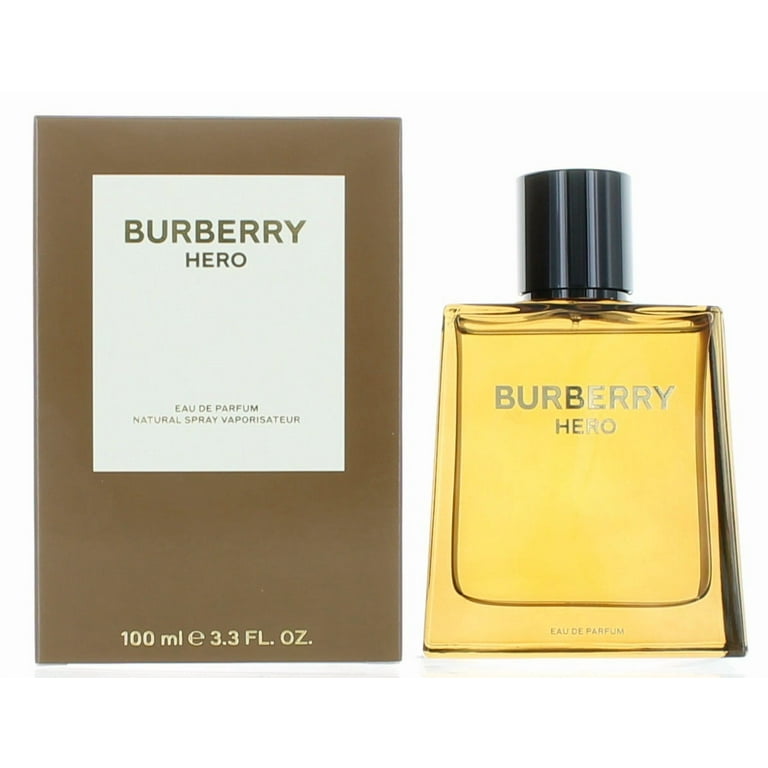 Burberry Hero Eau De Parfum, Aromatic Woody Masculinity, 3.3 oz