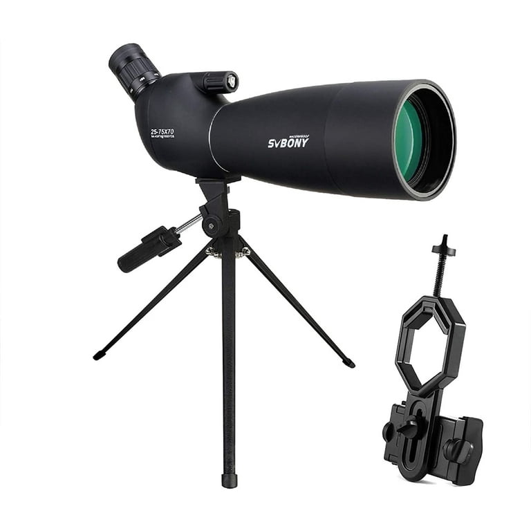 SVBONY SV28 25-75x70 Spotting Scopes, HD Spotting Scope with