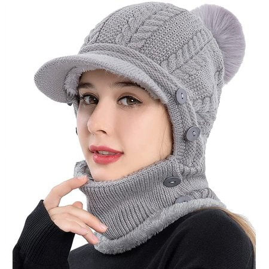 帽子 PERVERZE Knit Cap and Scarf / Gray 帽子 PERVERZE Knit Cap and