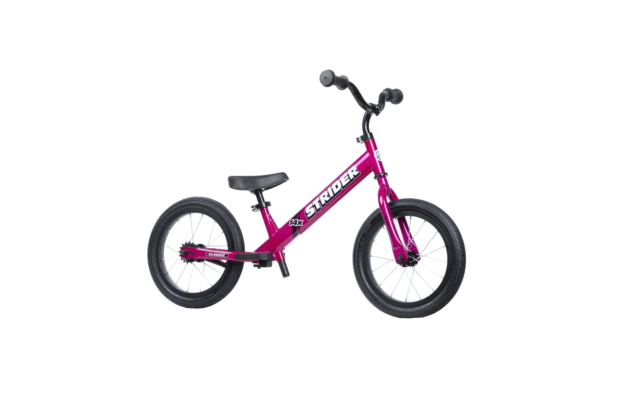 Strider 14x, Funky Fuschia- Balance Bike for Kids 3 to 6 Years
