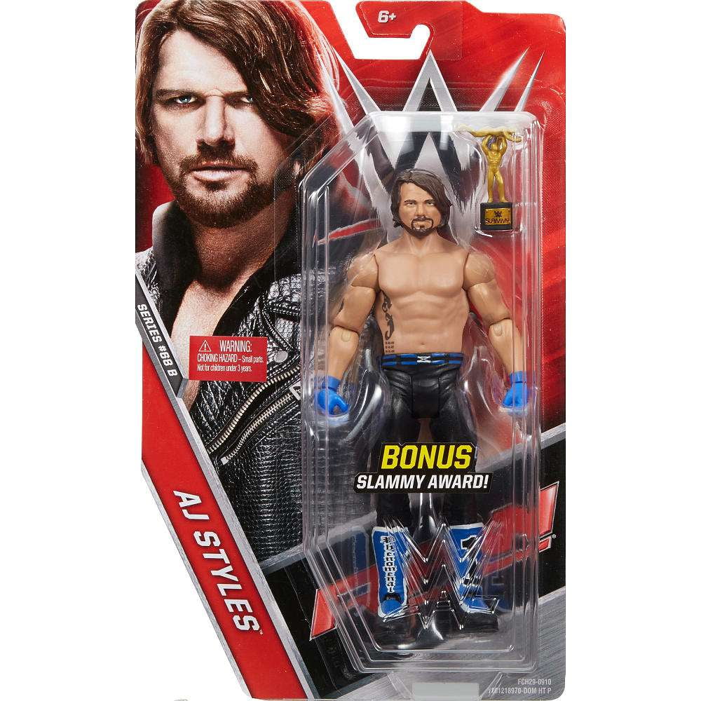 WWE Wrestling Series 68 AJ Styles Action Figure (Bonus Slammy