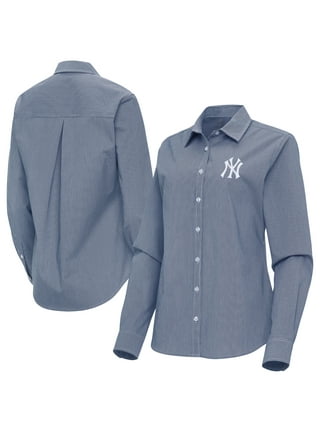 Yankees ボタンアップシャツ XL ネイビー Yankees ボタンアップシャツ
