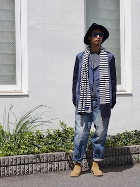 COMME des GARCONS SHIRTのピーコートを使った人気ファッション
