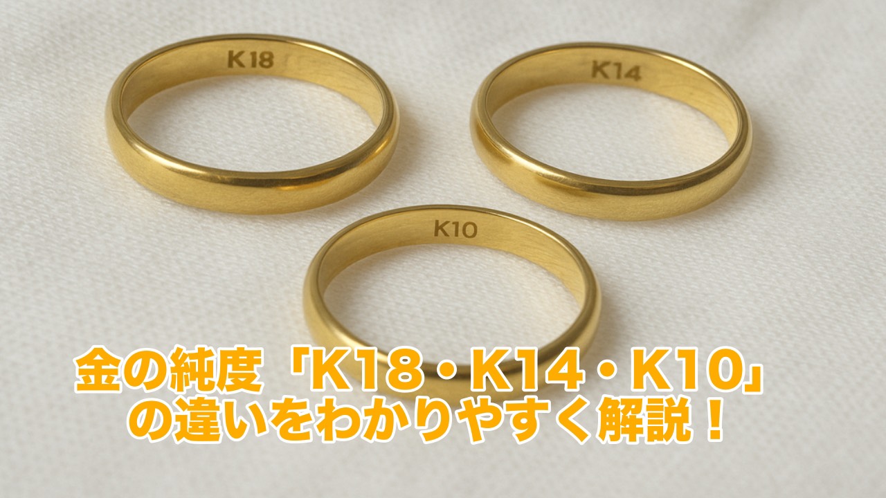 💎金の純度「K18・K14・K10」の違いをわかりやすく解説！