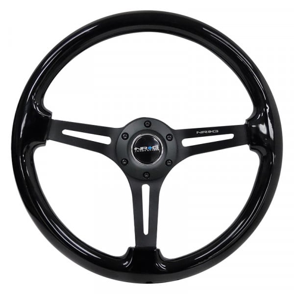 NRG Innovations® - 3-Spoke Classic Slotted Wood Grain Reinforced